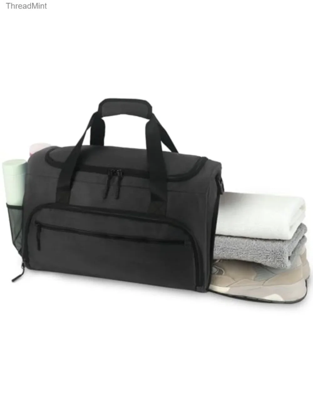 Gym Duffle Bag with Shoe Compartment, Wet Pocket, Sports Weekender for Travel